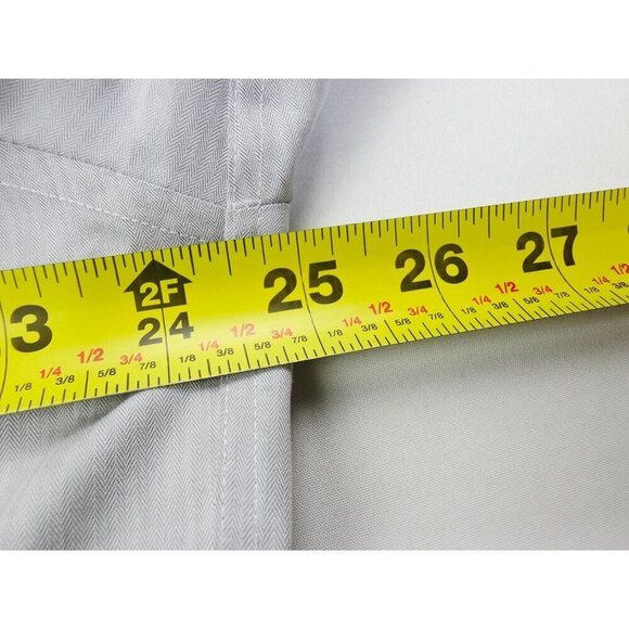 Calvin Klein Slim Fit Non Iron Size 17.5 32-33 Men Gray Performance Cotton Shirt - Picture 2 of 10